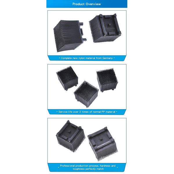 Black Nylon Bristle Brush For Orox Auto Cutter Machine Standard Packaging
