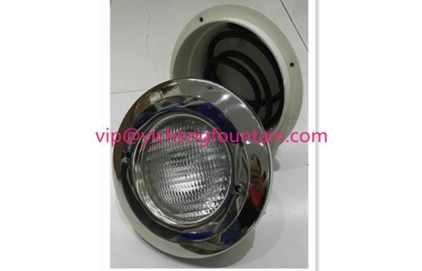 Stainless Steel Cover Underwater Swimming Pool Lights PAR56 Type With ABS White Niche