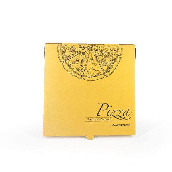 Kraft Paper Pizza Box for Food Container Package Gross Weight 0.500kg in Bulk