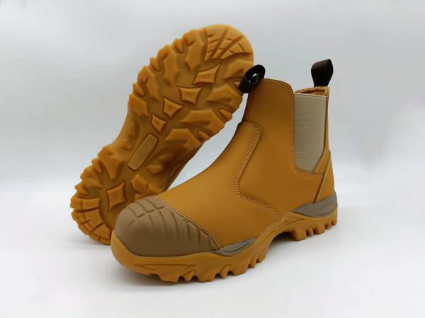 OEM Microfiber Leather Safety Boots  Steel Toe Kevlar Safety Shoes EVA Sole Work Shoes Security Work Boots