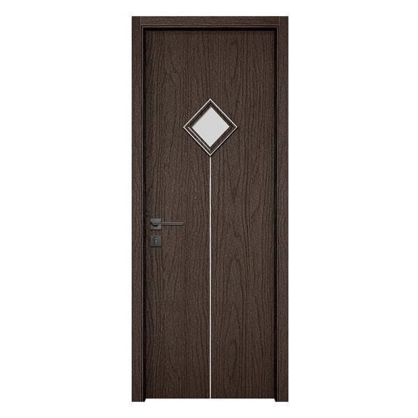 2025 New Design 35/45mm Thickness Formaldehyde-free Heat Insulation WPC Glass Hollow Door