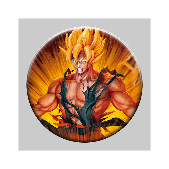Штыри аниме сальто 3D круга 5x5cm линзовидные с Goku
