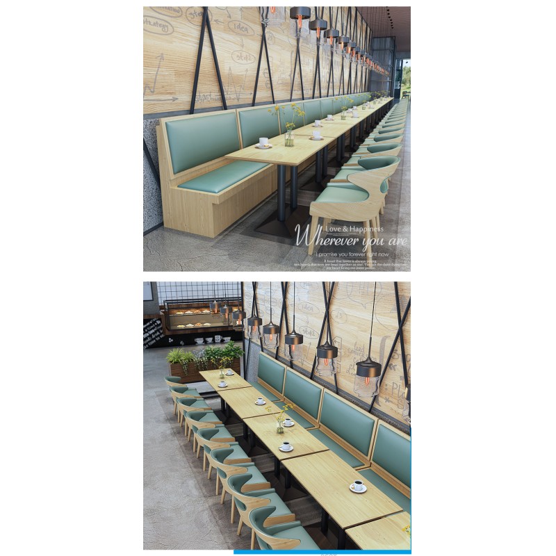 Nordic Dining Chairs Restaurant Furniture Reception Negotiation Coffee Leisure Table and Chair Set