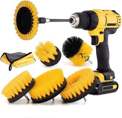 pano Microfiber da extensão do acessório 30x30 do grupo de escova do purificador da broca de poder 8pcs