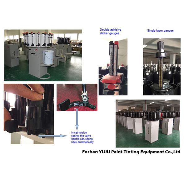 POM bidon en plastique 60ML distributeur de peinture manuel équipement de distribution de peinture