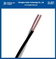0.6/1KV Cables de alimentación duplex aislados de cobre PVC de baja tensión (CV) de 2 núcleos para la norma IEC 60228; IEC 60227 ((CU/PVC)