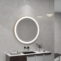Miroir de salle de bains intelligent avec des lumières, commutateur tactile et anti-brouillard