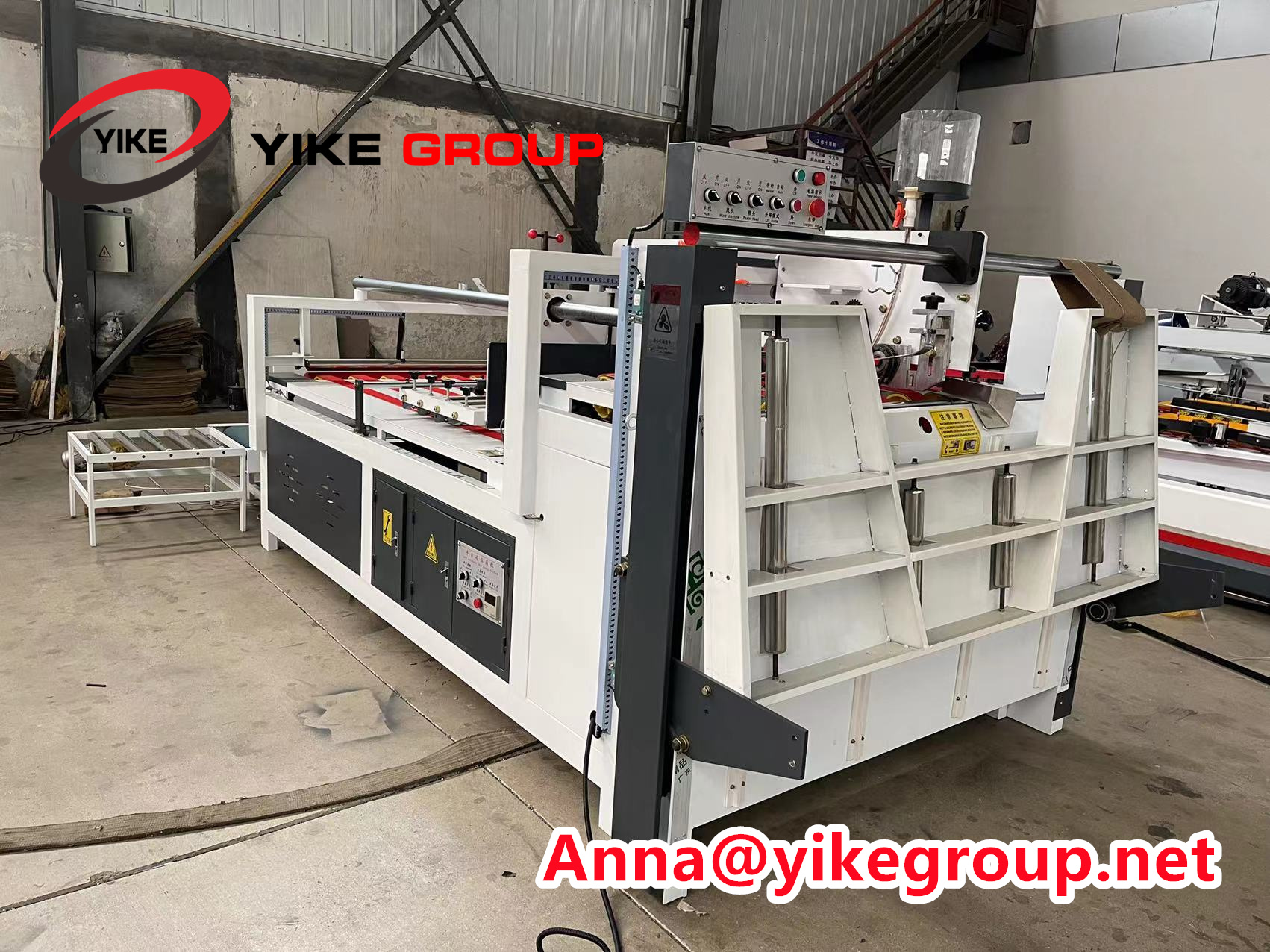 YK-2400 полуавтоматическая машина для склеивания папок для машины для изготовления картонных коробок Corrugados