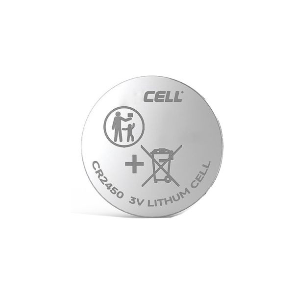 High Capacity 600mAh CR2450 Lithium Button Battery with Wide Operating Temperature and Compact Size for Reliable Power