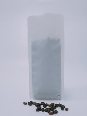 Customizable Flat Bottom Matte White Fully Recyclable Bags