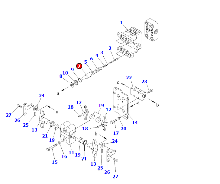 702-16-53170 поршень 7021653170 частей KOMATSU для PC60-6 PC120