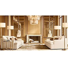 K9 Стекло-кристаллическая стальная современная напольная лампа современная стойкая лампа 72' H