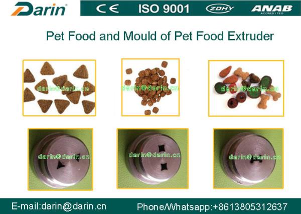 Dog Fish Cat Pet Food Extruder equipment / machine , Dry pet food machinery
