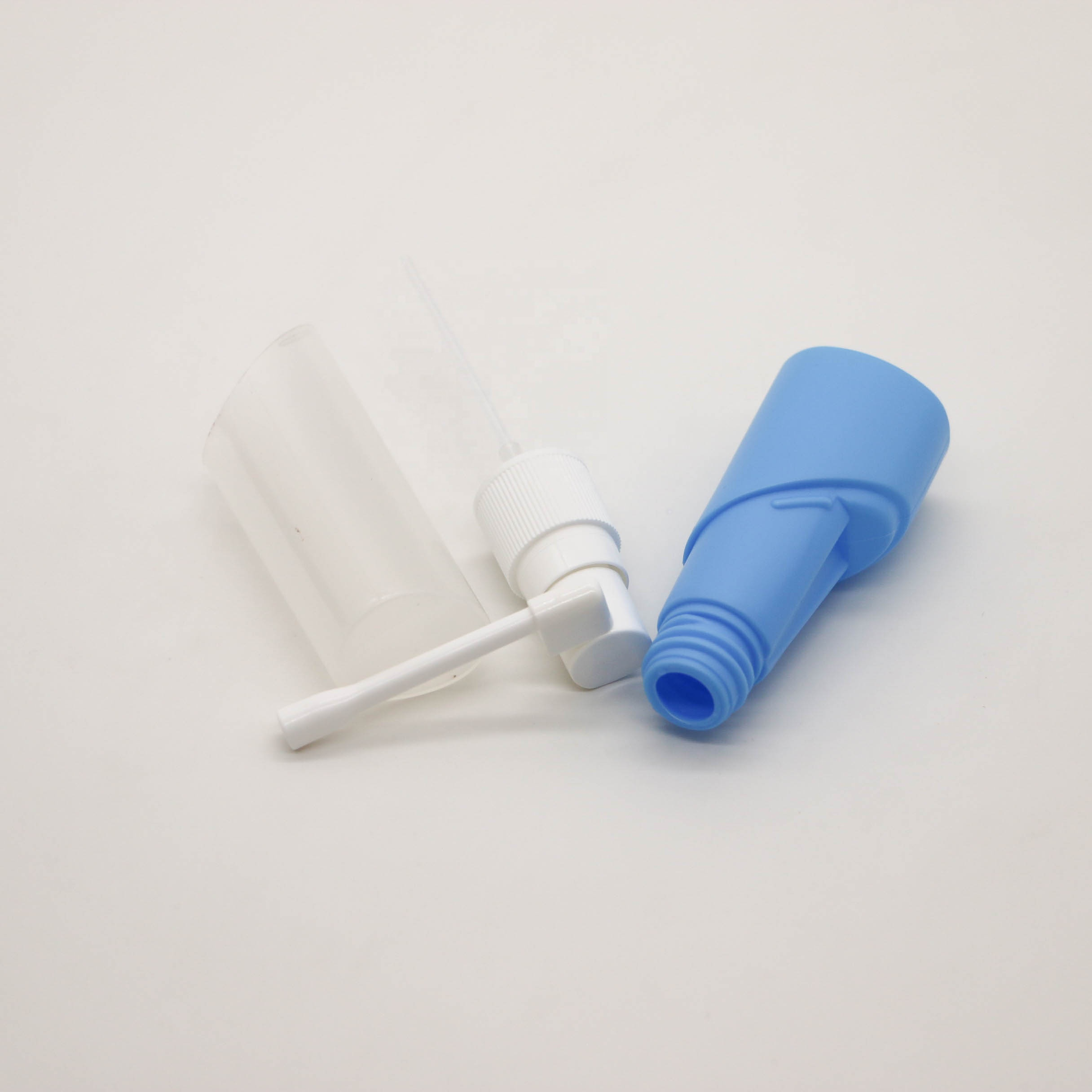 Bouteille à pulvérisation orale en plastique nasal long en HDPE de 30 ml Bouteille rechargeable en plastique durable