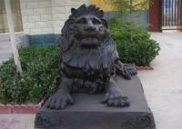 Statue se reposante en bronze de lion d'antiquité en métal de fonte de coutume pour extérieur