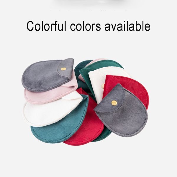 Вельветный кнопка овальный ювелирный кладовка сумки ожерелье сумка 80 * 85 мм