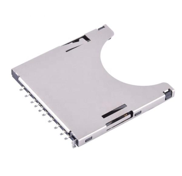Waterproof SMT 0.5 Amp Female 11pin SD Card Connector