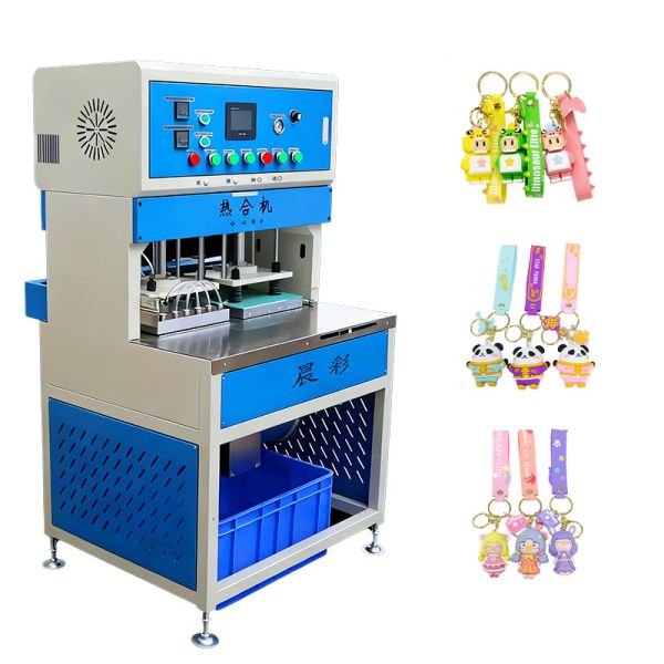Automatic Keychains Compression Molding Machine for Making 3D Cartoon Figures Trademark Logo
