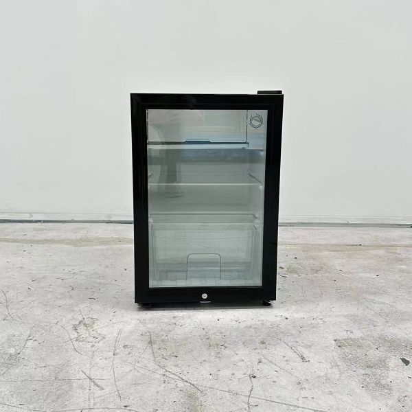 Adjustable Shelves Mini Beer Fridge Glass Door Beverage Fridge Noise Free