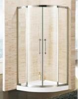 Clear 4mm Tempered Glass Single Steam Shower Room ABS Tray