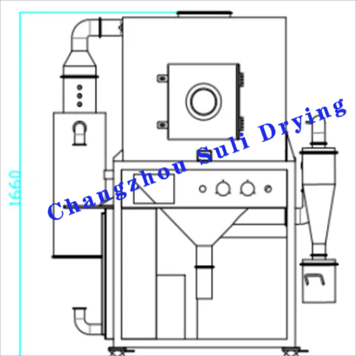 Electric Heating Laboratory Spray Dryer For Heat Sensitive Materials In Carbon Steel And Stainless Steel