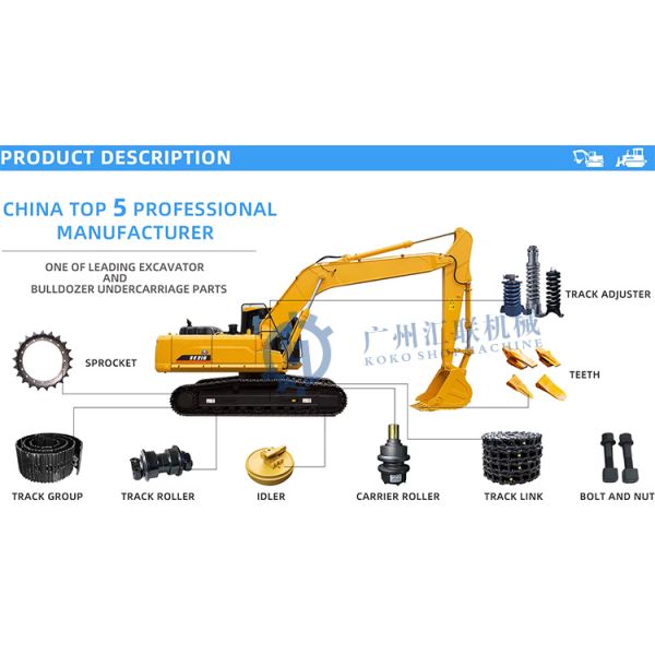 D65-EX12 excavadora excavadora excavadora rodillo de pista D60