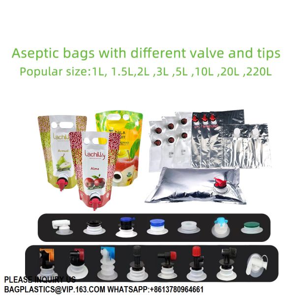 Bib Bag Wine Juice Drinks Oil Packaging Bag Heat Seal Beverage Customization juice bags