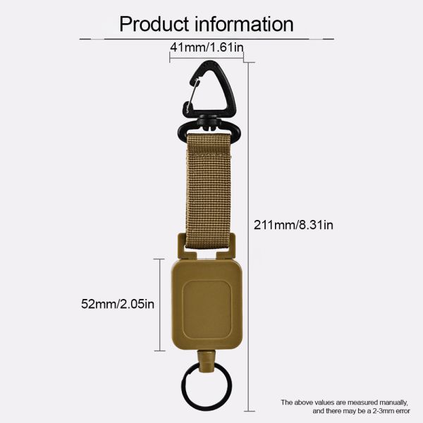 Деи наружной значок катушка магнитный карабинер застежка шнур оттягиваемый шнур ключевой кольцо6771