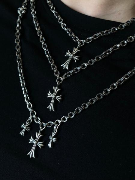 3 Layer 925 Silver Necklaces Fashionable With Alphabet Charms