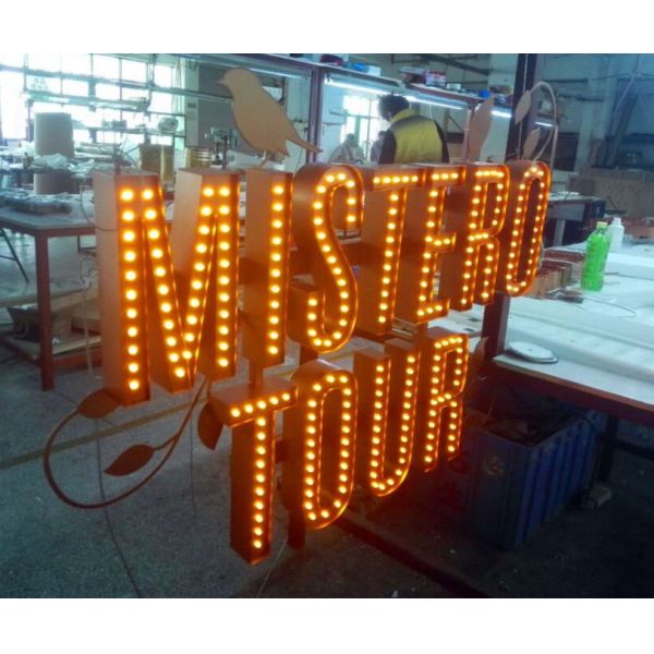 IP65 Custom Laser Cut Metal Signs 50mm Depth RoHs Certified