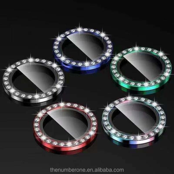 Aluminium Alloy Lens Diamond Screen Protector Metal Tempered Glass