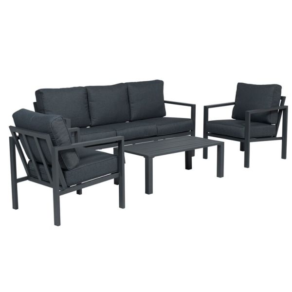 5 Seater Outdoor Furniture Set Made of Aluminum for Modern Outdoor Living