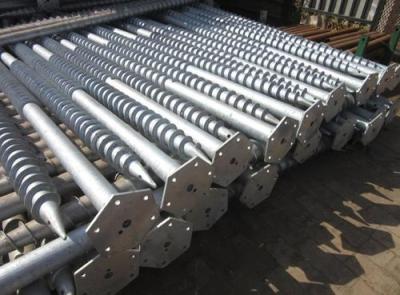 Lightweight Hot Dip Galvanized Steel Screw Anchors Steel Solar Energy System