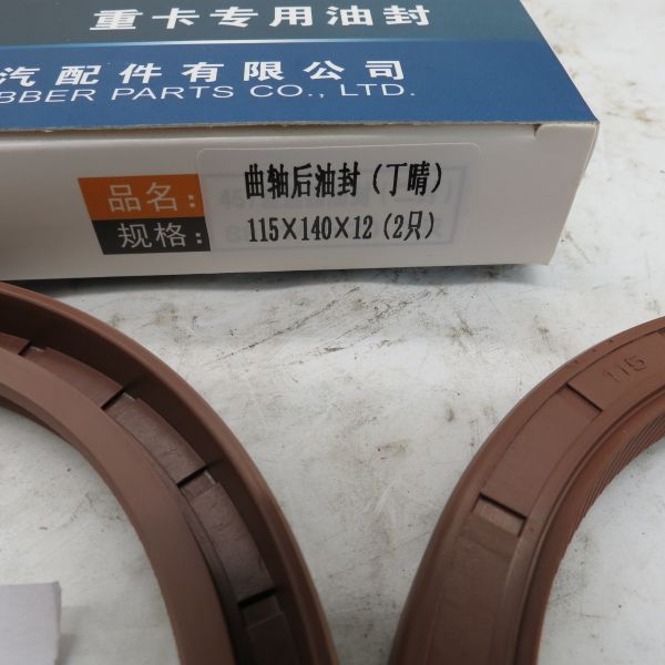 Shacman Dongfeng Truck Parts Engine Crankshaft Oil Seal Rubber Material 61500010047 115*140*12