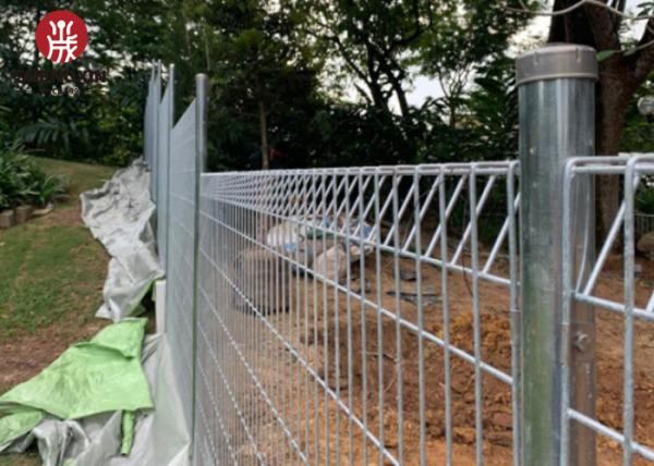 2.4M Height BRC Mesh Fence Easily Assembled Metal Welded