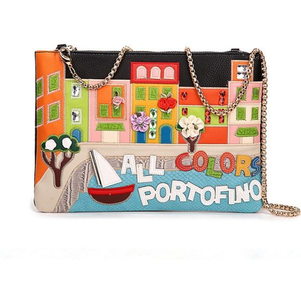 New women's European and American fashion personality casual hand diagonal package original manual rectangular cross-sec