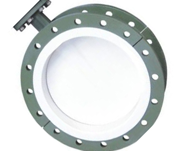 Valve à papillon pneumatique à flanche revêtue de fluor