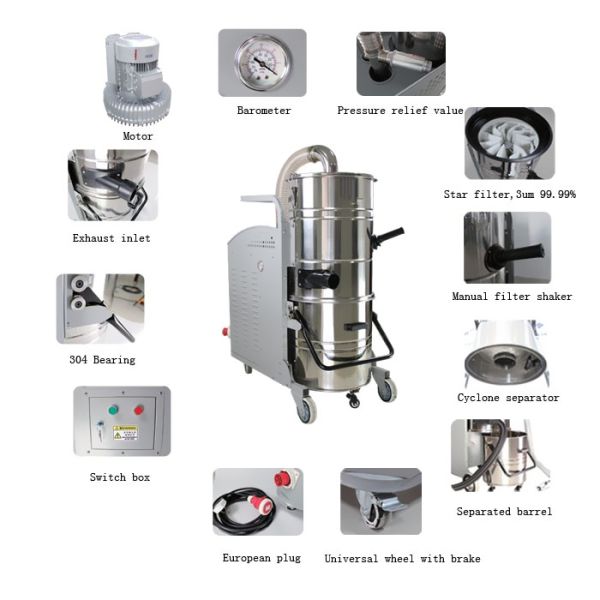380В 3 пылесоса участка небольших промышленных с высокой эффективностью