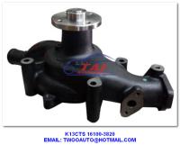 Pompe 16100-3820, camion/remorque/eau de refroidissement de voiture 16100-3820 du type pompe de direction assistée de voiture de K13cts pour Hino K13cts