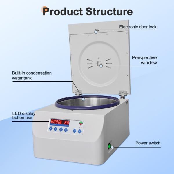 Compact Tabletop TD6M Laboratory Centrifuge 10ml/15ml Design 6000rpm Centrifuge Machine for Lab Applications