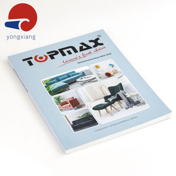 80gsm - 200gsm Personal Magazine Printing UV Softcover Perfect Bound Catalogs
