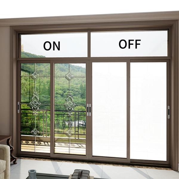 Indoor Decorative Milky White Smart Glass Tinting Film with Self-Adhesive Backing