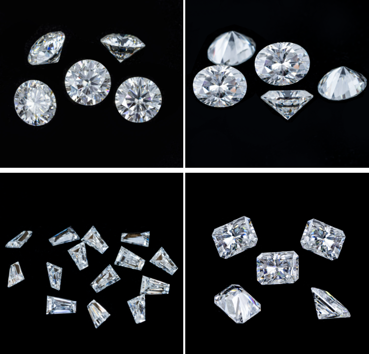 Wholesale Loose Moissanite Diamond GRA Stones D EF Color 1mm-8mm For Make Jewelry
