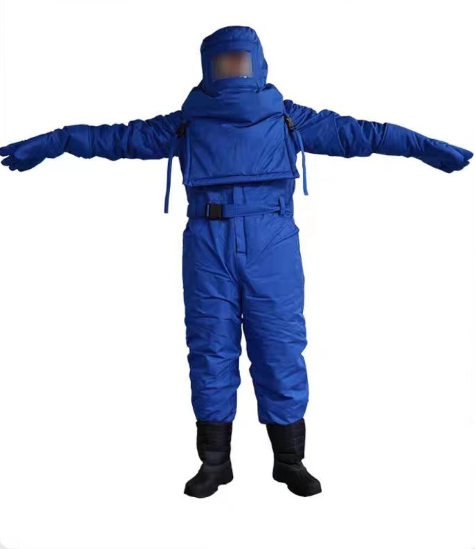 Full Body Protective Safety Clothing Breathable Low Temperature Suit Anti Cryogen