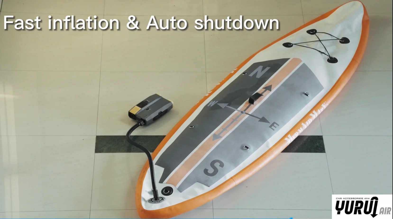 Пластиковый настраиваемый цвет портативный DC 12V SUP электрический насос электрический стоячий палуба цифровой насос с батареей