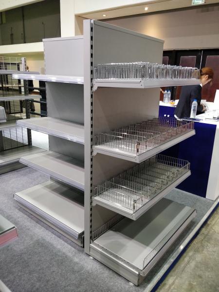 Easy Assembly Supermarket Display Shelving 150KG / Level Loading Capacity