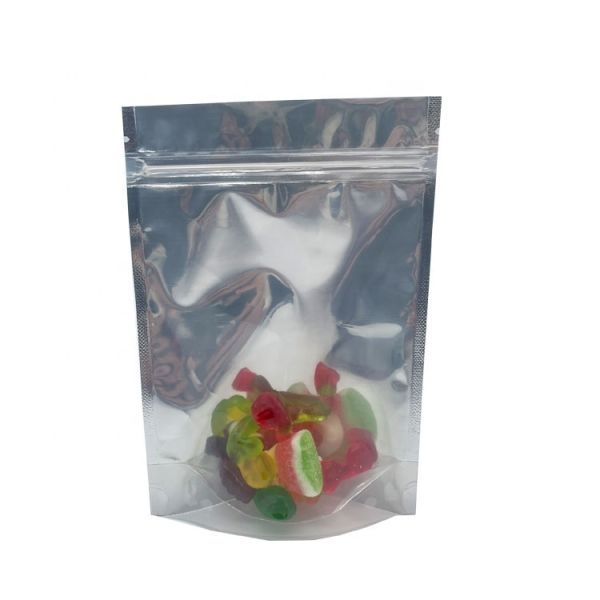 Packaging Multi Layer Custom Printed Smell Proof Transparent Glossy Black Plastic Stand up Pouch Cali Pack Mylar Bags for Candy Food Jewellery Package