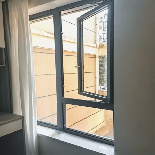 Niveau 8 étanchéité à l'air fenêtres de maison en aluminium à carreaux en acier inoxydable 304