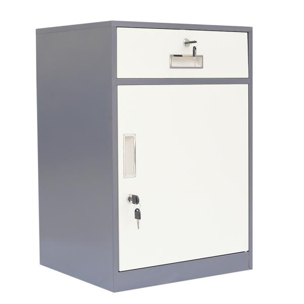 Hospital Single Door Metal Nightstand Bedside Cabinet With Drawer