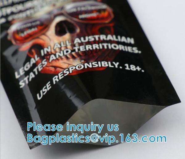 Herbal Tobacco Bag, Tea Foil Bag, mylar Zip lockk bag child resistant bag Pouch, Aluminum Foil Paper Pac
